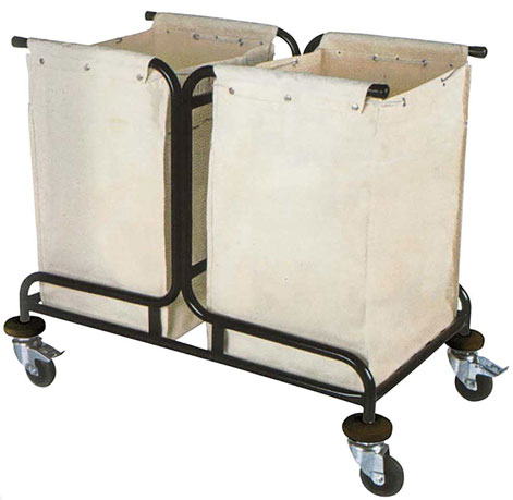 İki Torbalı Kirli Çamaşır Arabası