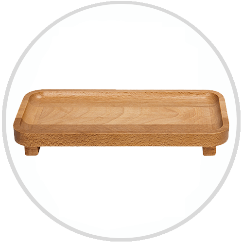 Wooden Amenities Tray