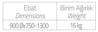 oda servis arabası ebatlar