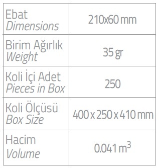 platin diş seti ebatlar