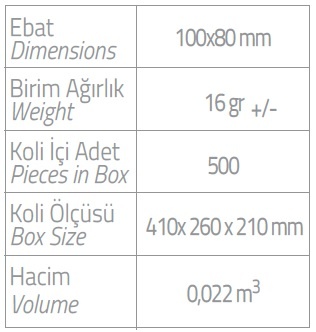 platin sabun ebatlar