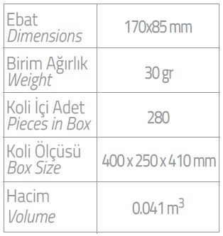 platin traş seti ebatlar