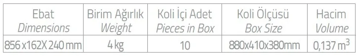 stil sürgülü duş seti ebatlar