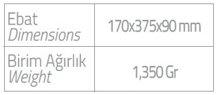 uzun çay kutusu ebatlar